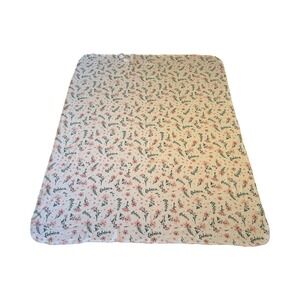 Dreamgro Pink Floral Baby Blanket Swaddle White 30x40